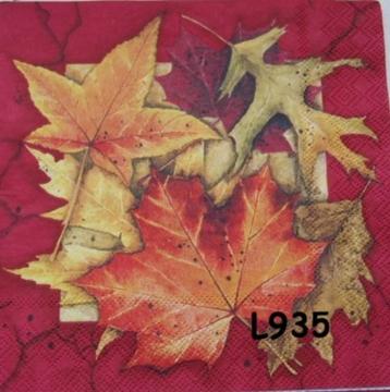 Servetten decoupage/bullet journal – herfstblad L935 beschikbaar voor biedingen