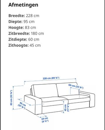 Grijze IKEA KIVIK 3-zitsbank – comfortabel en stijlvol - afbeelding 3