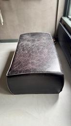 Grote leren poef van Lifestyle bruin, Ophalen, Gebruikt, Leer, 100 tot 125 cm