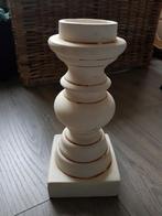 Stenen kandelaar / kaarsenstandaard -- hoogte: ca. 29 cm --, Overige materialen, Gebruikt, 25 tot 50 cm, Ophalen of Verzenden