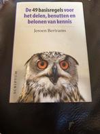 Kennis delen: 49 basisregels door Jeroen Bertrams, Ophalen of Verzenden, Zo goed als nieuw, Management
