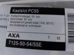 AXA Kastslot PC 55 / 7125-50-54/55E, Ophalen, Nieuw, Rvs, Slot
