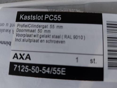 AXA Kastslot PC 55 / 7125-50-54/55E, Doe-het-zelf en Verbouw, Hang- en Sluitwerk, Nieuw, Slot, Rvs, Ophalen