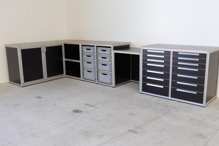 Maatwerk werkplaatsinrichting werkbank garage werktafels, Doe-het-zelf en Verbouw, Werkbanken, Nieuw, 170 cm of meer, Ophalen of Verzenden