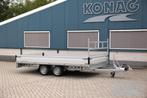 Konag Proline tandemas plateauwagen in diverse maatvoeringen, Auto diversen, Aanhangers en Bagagewagens, Nieuw