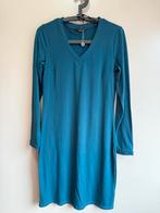 Dayz nieuwe travelstof herfst/winter jurkje | petrol | mt XS, Kleding | Dames, Jurken, Blauw, Nieuw, Ophalen of Verzenden, Knielengte