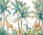 Fotobehang jungle, Huis en Inrichting, Stoffering | Behang, Ophalen of Verzenden, Minder dan 10 m²