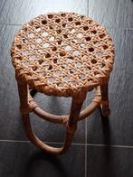 Bamboe/ rieten krukje., Huis en Inrichting, Krukjes, Ophalen, Zo goed als nieuw, Hout