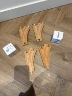 Heel goed 4x Brio houten trein spoor wissel rails set 33346, Ophalen of Verzenden, Zo goed als nieuw