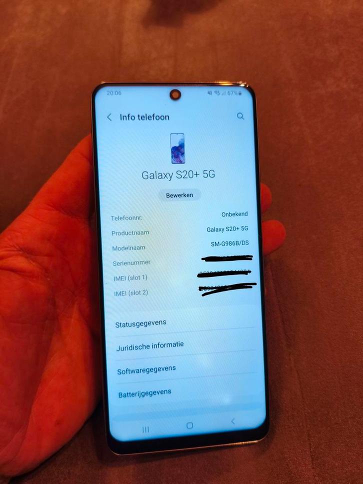 Samsung Galaxy S20 Plus - Nieuw Scherm, Zonder Oplader, Telecommunicatie, Mobiele telefoons | Samsung, Galaxy S20, 128 GB, Zwart