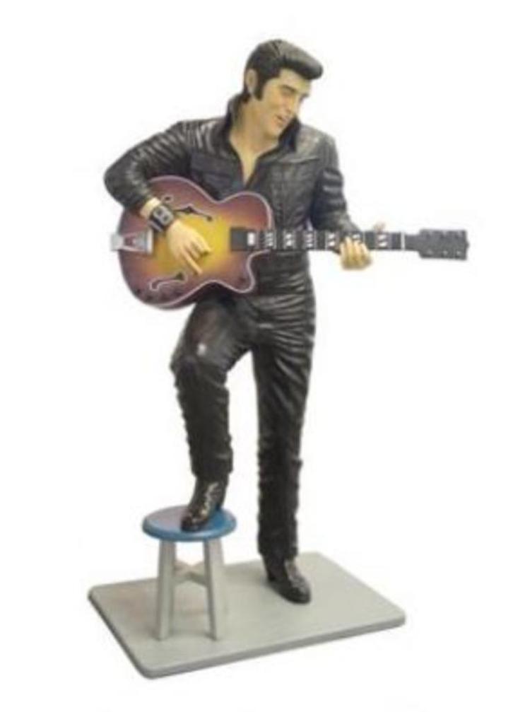 Elvis Presley Lifesize Leather with Gitar 207 x 76 x 112 cm, Verzamelen, Muziek, Artiesten en Beroemdheden, Nieuw, Ophalen