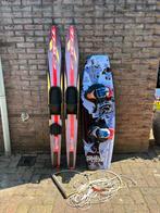 Wakeboard en waterski’s met touw en hendel, Ophalen, Gebruikt, Board en Schoenen