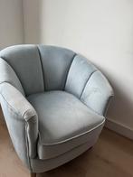 Stijlvolle lichtblauwe fauteuil – Riviera Maison – €50, Ophalen, Eenpersoons, 75 tot 100 cm, Zo goed als nieuw