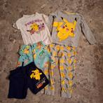 Pokemon Pikachu pyjama's lang en kort mt 122 en 128, Ophalen of Verzenden, Jongen of Meisje, Nacht- of Onderkleding