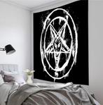 Pentagram Wandkleed / 3D Wand Kleed Satan Duivel Ster 666, Huis en Inrichting, Nieuw, Rechthoekig, Wit, Verzenden