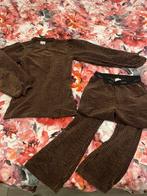 Aiko Ai&Ko mooi rib velours sport of huispak donkerbruin, Ophalen of Verzenden, Zo goed als nieuw, Maat 36 (S), Bruin