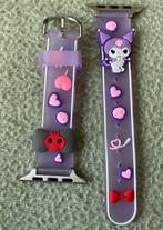 Apple Watch Bandje - Sanrio Kuromi, Sieraden, Tassen en Uiterlijk, Horloges | Dames, Overige merken, Polshorloge, Kunststof, Ophalen of Verzenden
