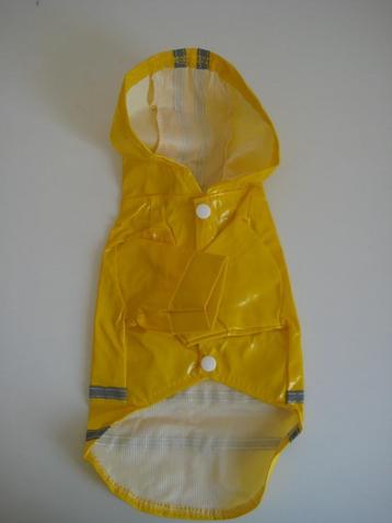 Gele hondenregenjas maat S 25 cm ruglengte NIEUW! beschikbaar voor biedingen