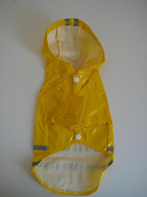 Gele hondenregenjas maat S 25 cm ruglengte NIEUW!, Dieren en Toebehoren, Hondenkleding, Nieuw, Hondenregenjas, Ophalen of Verzenden
