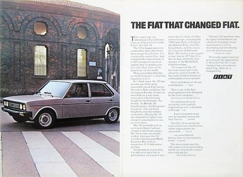 10 vintage advertenties reclames Fiat 131 132 autos 1972-78, Verzamelen, Automerken, Motoren en Formule 1, Gebruikt, Auto's, Ophalen