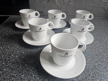 Laurentis Cappuccino Kop en Schotel Set (6 stuks) beschikbaar voor biedingen