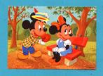 Mickey en Minnie Mouse leuke oude Disney-kaart N768  ca1950, Verzamelen, Ansichtkaarten | Themakaarten, Verzenden, 1940 tot 1960