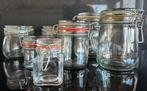 Diverse glazen weckpotten, Ophalen of Verzenden, Gebruikt, Glas, Pot, Bus of Blik