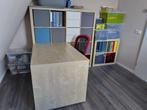 Ikea bureau met kast Kallax groot, kast klein en bureaustoel, Ophalen, Zo goed als nieuw, Bureau