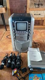 Complete karaoke set incl 4 microfoons, Ophalen, Gebruikt