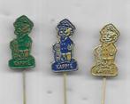 3 KAPPIE KAPITEIN STRIP SPELDEN, Verzamelen, Speldjes, Pins en Buttons, Ophalen of Verzenden, Gebruikt, Overige onderwerpen, Speldje of Pin