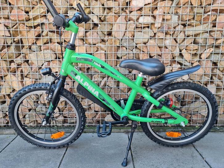 Zgan 18" Alpina Trial jongensfiets nagekeken (oa nw banden), Fietsen en Brommers, Fietsen | Kinderfietsjes, Zo goed als nieuw