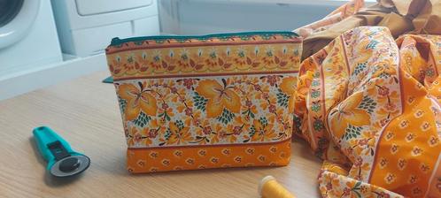 Handgemaakte nieuwe gevoerde projectbag of toilettas, Sieraden, Tassen en Uiterlijk, Toilettassen, Nieuw, Ophalen of Verzenden