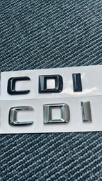 Mercedes CDI logo cdi chroom embleem zwart CDI embleem c d i, Auto diversen, Ophalen of Verzenden