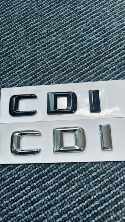 Mercedes CDI logo cdi chroom embleem zwart CDI embleem c d i, Auto diversen, Autostickers, Ophalen of Verzenden