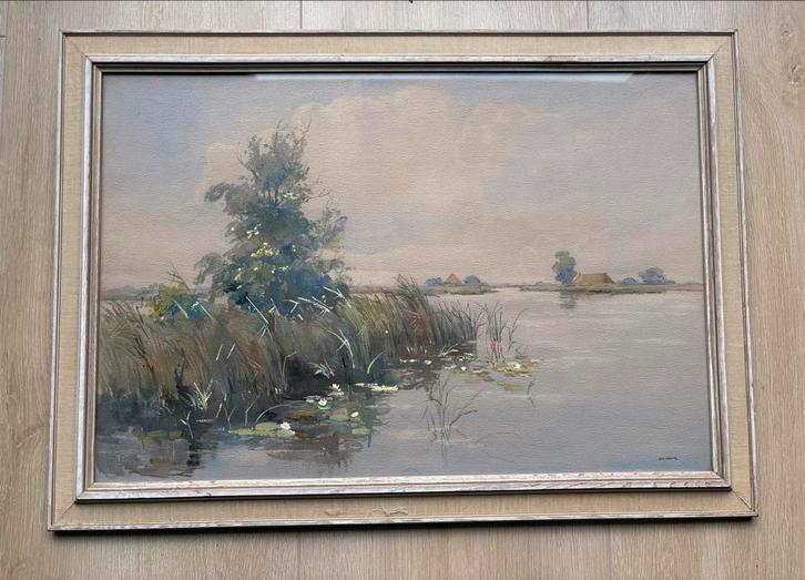 Aquarel van Jan Kagie, Antiek en Kunst, Kunst | Schilderijen | Klassiek, Ophalen