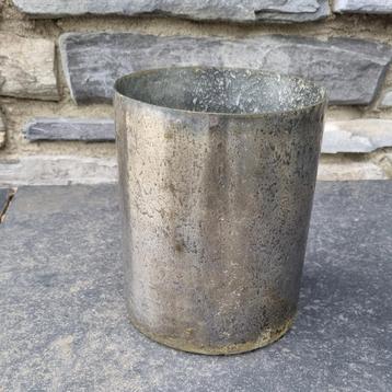 Glazen windlicht met zilveren washing beschikbaar voor biedingen
