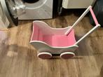 Roze Houten Poppenwagen, Kinderen en Baby's, Speelgoed | Poppen, Ophalen, Gebruikt, Overige typen