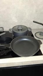 Leo bergHOFF gehele pannenset, Huis en Inrichting, Keuken | Potten en Pannen, Ophalen of Verzenden, Gebruikt, Rvs, Pannenset