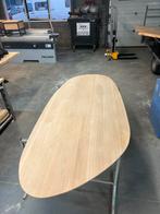 Eiken Tafelblad Verjongd - 220x100x3cm, Eikenhout, Vijf personen of meer, Ovaal, Nieuw
