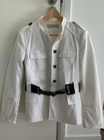 Zara witte blazer jasje getaileerd met een afneembare riem L, Nieuw, Zara, Jasje, Maat 42/44 (L)