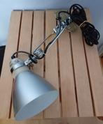 Vintage aluminium klemlamp, Huis en Inrichting, Lampen | Wandlampen, Ophalen of Verzenden, Metaal, Zo goed als nieuw