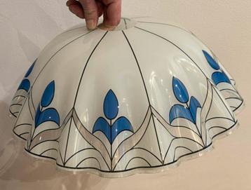 Tulpen Lampenkap Glas - 16cm hoog, 46cm diameter beschikbaar voor biedingen