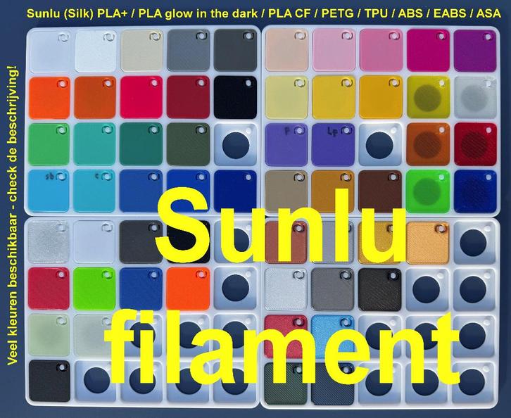 Sunlu Filament PLA+/Silk PLA+/PLA CF/PETG/TPU/EABS/ABS/ASA, Computers en Software, 3D-printerbenodigheden, Nieuw, Ophalen of Verzenden