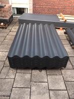 Golfplaten nieuw vezelcement donkergrijs antraciet, Nieuw, Ophalen of Verzenden, 15 m² of meer, Golfplaat