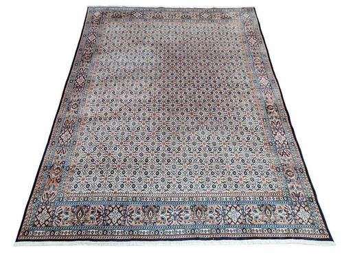 Handgeknoopt Perzisch Moud tapijt floral faded 197x253cm, Huis en Inrichting, Stoffering | Tapijten en Kleden, Gebruikt, 150 tot 200 cm