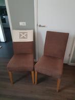 Set van 4 Eetkamerstoelen - Bruin, Huis en Inrichting, Hout, Gebruikt, Bruin, Ophalen of Verzenden