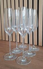 Zes Schott Zwiesel champagne glazen, Glas of Glazen, Ophalen of Verzenden, Overige stijlen, Glas