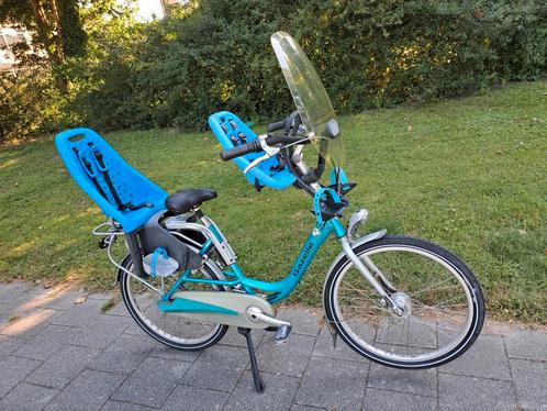 GAZELLE BLOM moederfiets met kinderzitjes, Fietsen en Brommers, Fietsen | Dames | Moederfietsen, Zo goed als nieuw, Gazelle, 50 tot 53 cm