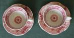 Nr PP67: 2 Roze Teadrinker theekopjes, Antiek en Kunst, Antiek | Servies los, Ophalen of Verzenden
