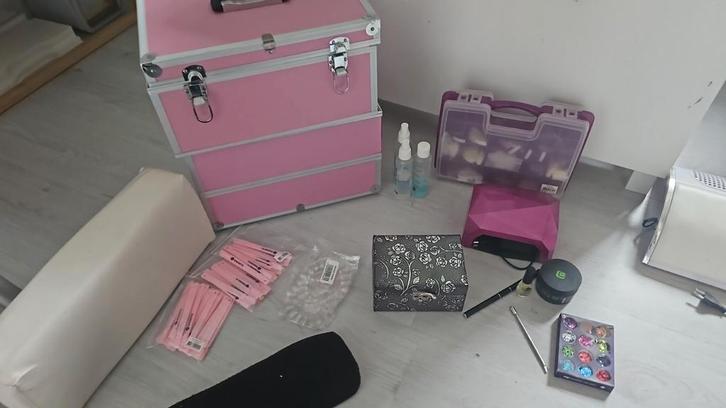 Complete Nagelstylist Koffer - Starterspakket, Sieraden, Tassen en Uiterlijk, Uiterlijk | Cosmetica en Make-up, Zo goed als nieuw